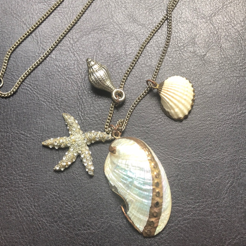 Seashell chain necklace